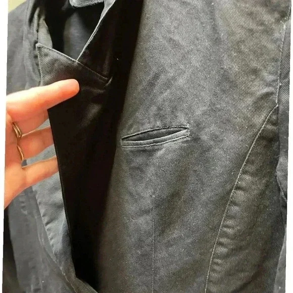 Jennifer Eden Women's Double Breasted Blazer Jacket Black Size 12 - Picture 3 of 7